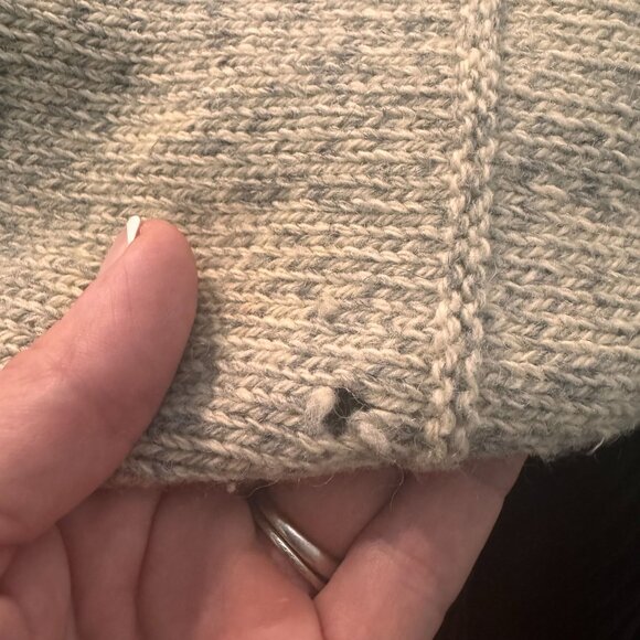 Vtg Woolrich‎ Cardigan Sweater Womens L Fair Isle Novelty Winter Snowflake Deer - Picture 5 of 8